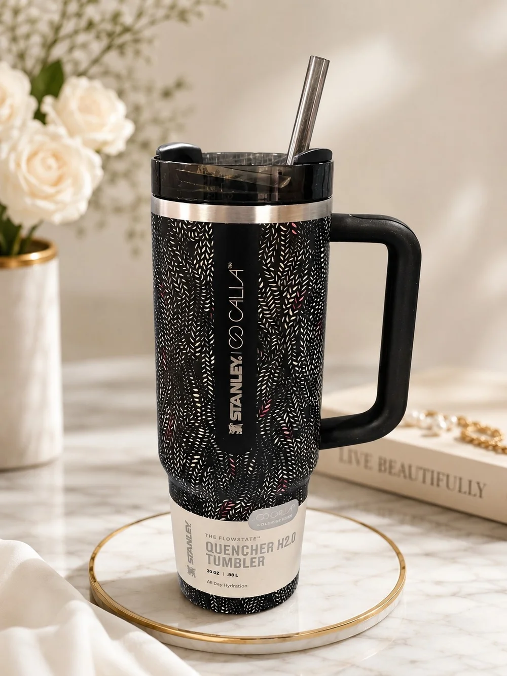Stanley x Calia Black Serpent Limited Edition Quencher H2.0 30 oz NWT